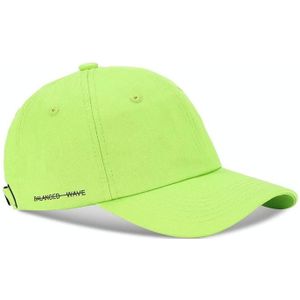 Side Printed Letters Summer Soft Top Cap All-Match Baseball Cap  Size:One Size(Fluorescent Green)