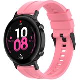 For Huawei Watch GT 2 42mm Silicone Replacement Wrist Strap Watchband with Black Buckle(Pink)