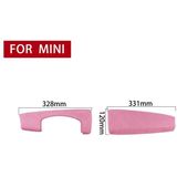 2 in 1 Auto Suede Wrap Central Control Instrument Panel Decorative Cover voor BMW Mini F55 / F56 / F57 2014-2020  Left Drive (Pink)