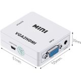 HOWEI HW-2107 HD 1080P Mini VGA to HDMI Scaler Box Audio Video Digital Converter