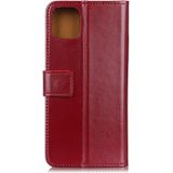 For iPhone 11 Pro 3-Color Pearl Texture Magnetic Buckle Horizontal Flip PU Leather Case with Card Slots & Wallet & Holder(Wine Red)