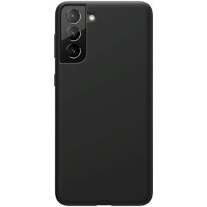 For Samsung Galaxy S21+ 5G NILLKIN Feeling Series Liquid Silicone Anti-fall Mobile Phone Protective Case(Black)