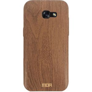 MOFI for Galaxy A7 (2017) Wood Texture TPU Protective Back Cover Case(Brown)