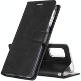 For Samsung Galaxy S20 FE GOOSPERY BLUE MOON Crazy Horse Texture Horizontal Flip Leather Case With Bracket & Card Slot & Wallet(Black)