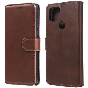 For Google Pixel 5 XL / Pixel 4a 5G Classic Calf Texture PU + TPU Horizontal Flip Leather Case  with Holder & Card Slots & Wallet(Brown)
