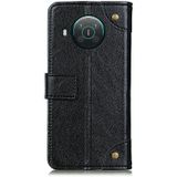 For Nokia X10 / X20 Copper Buckle Nappa Texture Horizontal Flip Leather Case with Holder & Card Slots & Wallet(Black)
