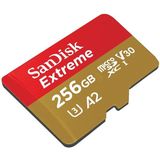 SanDisk U3 High-Speed Micro SD Card  TF Card Memory Card for GoPro Sports Camera  Drone  Monitoring 256GB(A2)  Colour: Gold Card