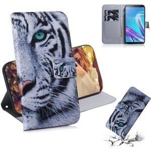 Tiger Pattern Coloured Drawing Horizontal Flip Leather Case for Asus Zenfone Max Pro (M1) ZB601KL  with Holder & Card Slots & Wallet
