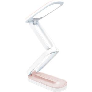 YAGE T125 LED Desk Lamp USB Foldable Reading Eye Light  Colour: Pink White
