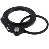 PULUZ Aluminum Alloy 67mm to 62mm Swing Wet-Lens Diopter Adapter Mount for DSLR Underwater Diving Housing(Black)