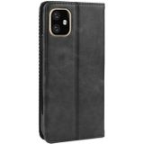 Magnetic Buckle Retro Crazy Horse Texture Horizontal Flip Leather Case for Apple iPhone 11 6.1 inch  with Holder & Card Slots & Photo Frame(Black)