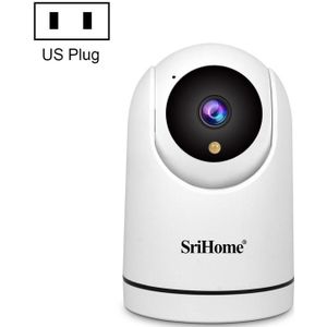 SriHome SH042 2.0MP 1080P HD AI WiFi Pan-tilt bewakingscamera (US-stekker)