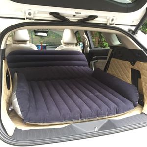 ZQ-418 SUV Kofferbak Opblaasbaar Bed Kussen Reizen Universeel Luchtbed (Blauw Zwart)