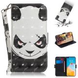 For Huawei P40 3D Painting Horizontal Flip Leather Case with Holder & Card Slot & Wallet & Lanyard(Angry bear)