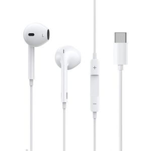 ROCK Space ES08 Type-C / USB-C In-ear Wired Stereo Earphone(White)