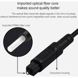 1.5m EMK OD2.2mm Digital Audio Optical Fiber Cable Plastic Speaker Balance Cable(Black)