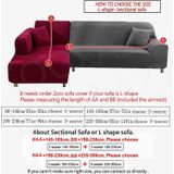 Sofa All-inclusive Universal Set Sofa Full Cover Add One Piece of  Pillow Case  Size:Single Seater(90-140cm)(Dark Blue)