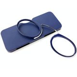 Mini Clip Nose Style Presbyopic Glasses without Temples  Positive Diopters:+2.50(Blue)