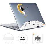 Voor MacBook Pro 13.3 A1708 ENKAY Hat-Prince 3 in 1 Spaceman Pattern Laotop Beschermende Crystal Case met TPU Keyboard Film/Anti-stof Pluggen  Versie: EU (Spaceman No.3)