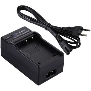 PULUZ EU Plug Battery Charger with Cable for Casio CNP130 Battery