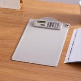 A4 Multi-Function Folder With Calculator Ruler Writing Board File Storage Plastic Splint(White)