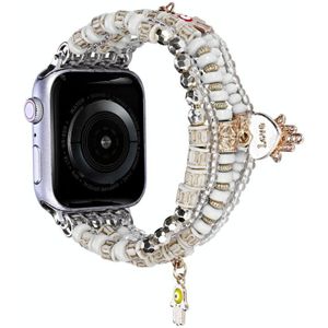 Forest Style Beads Watch Band voor Apple Watch Series 8&7 41mm / SE 2&6&SE&5&4 40mm / 3&2&1 38mm
