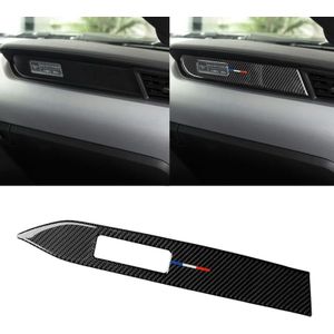 Car USA Color Carbon Fiber Dashboard Decorative Sticker for Ford Mustang 2015-2017  Left Drive
