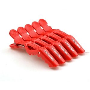 20 PCS Professional Alligator Shape Hair Clip Women Plastic Bobby Pin Hairpins Bow Headband Girls Styling Tools(10 Pcs Red)