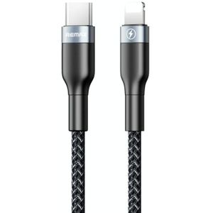 REMAX RC-009i 1m 2.22A USB-C / Type-C naar 8-pins 20W PD snellaadgegevenskabel