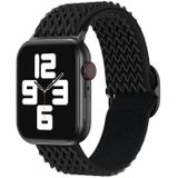 Wave Nylon Watch Band For Apple Watch Series 7 41mm / 6&SE&5&4 40mm / 3&2&1 38mm(Black)