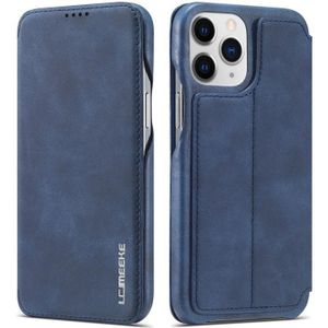 LC.IMEEKE Hon Ancient Series Horizontal Flip Leather Case with Holder & Card Slot For iPhone 13 Pro(Blue)