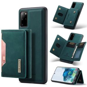 For Samsung Galaxy S20+ DG.MING M2 Series 3-Fold Multi Card Bag + Magnetic Back Cover Shockproof Case with Wallet & Holder Function(Green)