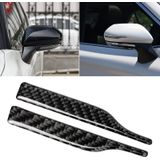 2 PCS Car Carbon Fiber Rearview Mirror Anti-collision Strip Protection Guards Trims Stickers for Toyota Eighth Generation Camry 2018-2019