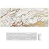300x800x2mm Marbling Wear-Resistant Rubber Mouse Pad(Exquisite Marble)