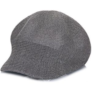 Spring and Summer Korean Version of the New Light Body Solid Color Casual Bump Beret Hat Female Outdoor Fashion Duck Tongue Octagonal Cap(gray)