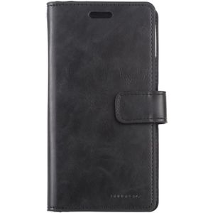 For iPhone 12 mini GOOSPERY MANSOOR Crazy Horse Texture Horizontal Flip Leather Case with Holder & Card Slots & Wallet(Black)