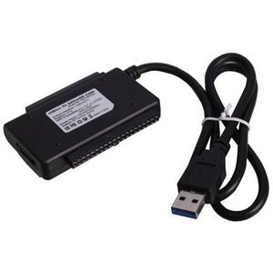 USB 3.0 to IDE/SATA Hard Drive External HDD Adapter(Black)