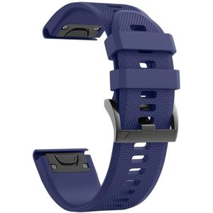 Voor Garmin Epix 22mm Silicone Watch -band (Midnight Blue)