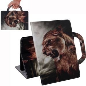 Lion Pattern Horizontal Flip Leather Case for Amazon Kindle Fire HD 10 2015/2017  with Holder & Card Slot & Wallet