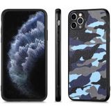 Voor iPhone 11 Pro Max Camouflage lederen achterkant telefoonhoes