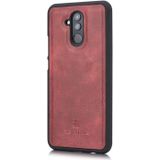 DG.MING Crazy Horse Texture Flip Detachable Magnetic Leather Case for Huawei Mate 20 Lite / Maimang 7  with Holder & Card Slots & Wallet (Red)