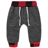 Hoodies Peuter Plaid Hooded Tops Long Pants Kids Set  Kid Size:90cm (Donkergrijs)