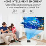 P11 4K HD DLP Mini 3D Projector 4G + 32G Smart Micro Convenient Projector  Style:EU Plug(Black)