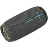 HOPESTAR P29 TWS Portable Outdoor Waterproof Round Square Head Bluetooth Speaker  Support Hands-free Call & U Disk & TF Card & 3.5mm AUX & FM(Grey)