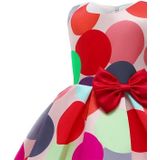 GirlsVest Skirt Dot Print Princess Dress (Color:Photo Color Size:140)