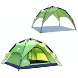 Desert&Fox Outdoor Travel Camp Tent Beach Automatic Easily Building Tent for 3-4 People(Fruit Green)