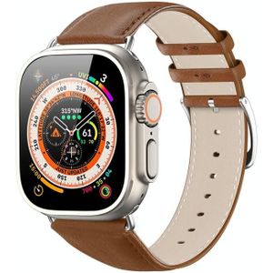 Voor Apple Watch SE 2023 44 mm DUX DUCIS YS-serie lederen horlogeband