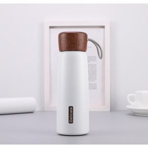 Delicate 304 roestvrijstalen houtnerf Thermos Cup  Capaciteit: 500ml