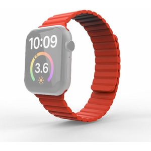 Magnetic Loop Watchband For Apple Watch Series 6 & SE & 5 & 4 44mm / 3 & 2 & 1 42mm(Red)
