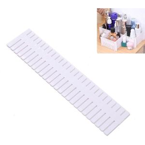 5 PCS Plastic Drawer Divider Free Combination Classification Storage Board  Specification: 37x7cm(White )